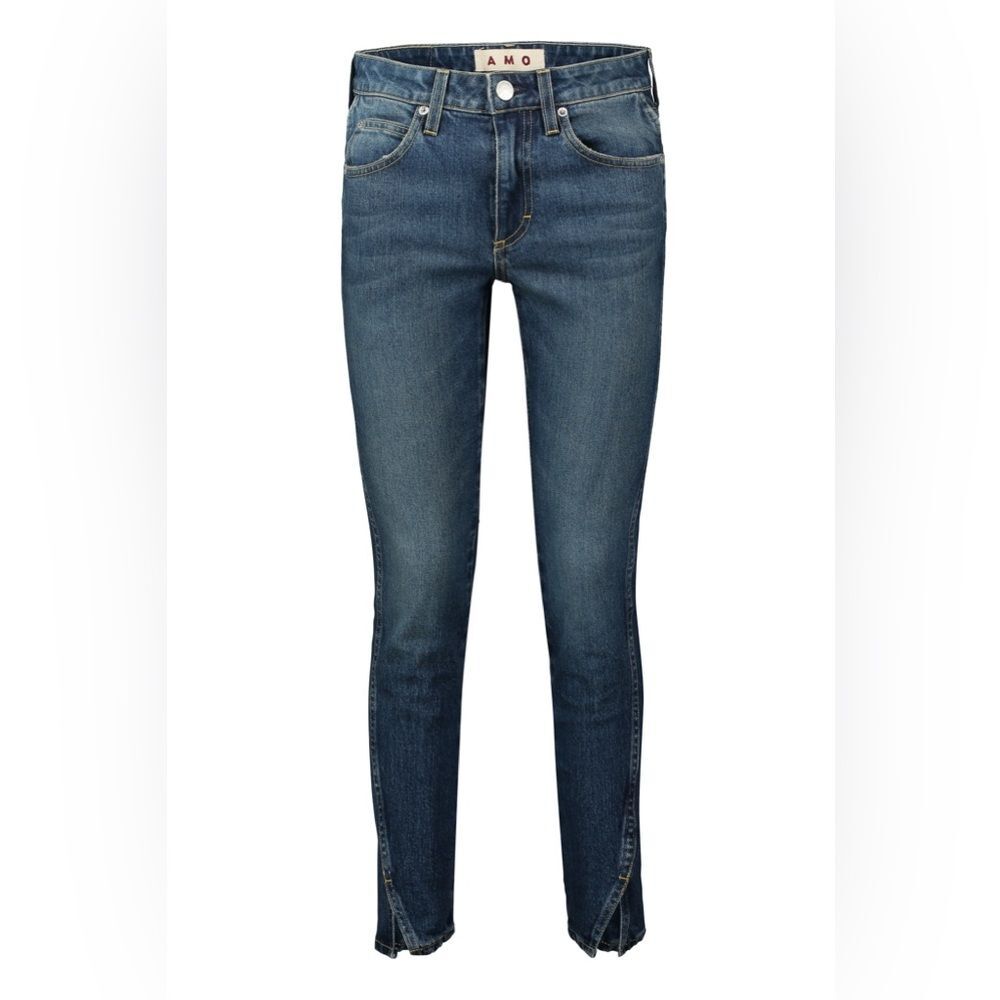 AMO Twist True Dark Vintage Blue Denim Jeans Size 27 *READ LISTING*